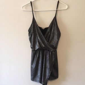 Metallic Shimmer Romper